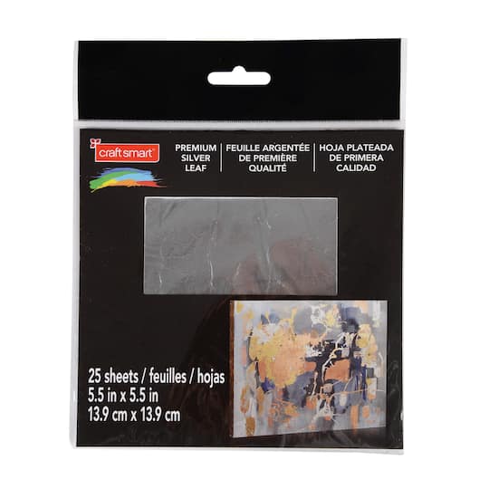 Craft Smart Premium Silver Leaf Sheets